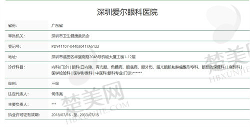 深圳爱尔眼科医院正规吗