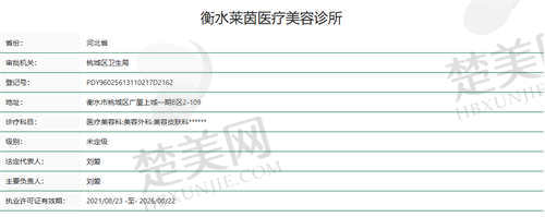 衡水莱茵医疗美容医院资质