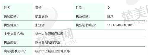 杭州太学眼科门诊部董媛医生怎么样