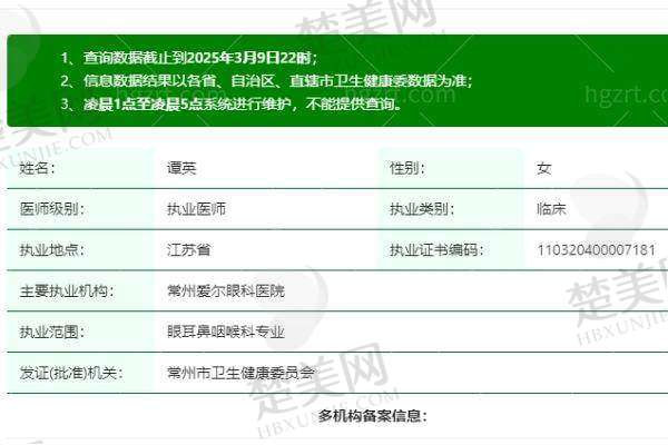 五、常州爱尔眼科医院医生介绍