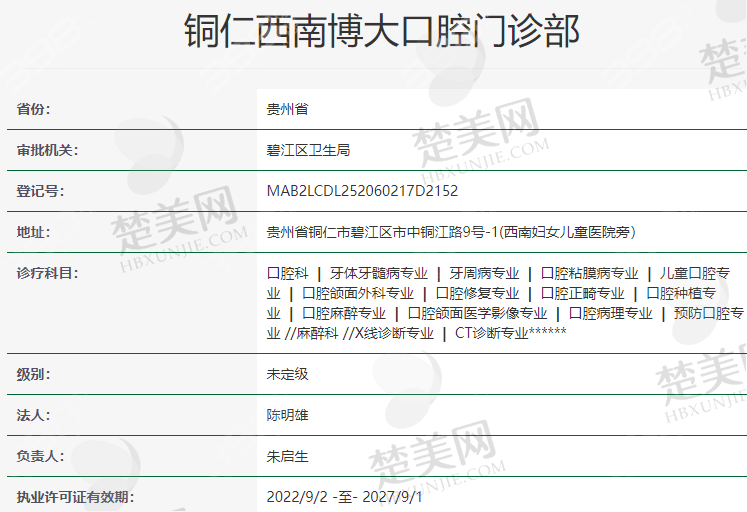九、铜仁西南博大口腔门诊部真实的患者评价