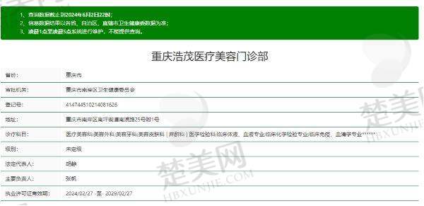 七、重庆浩茂医疗美容门诊部地址及交通